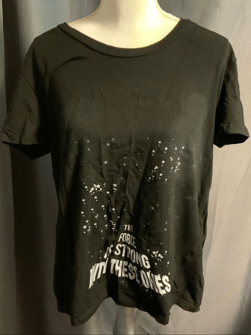 Black Star Graphic Tee - The Force Is Strong